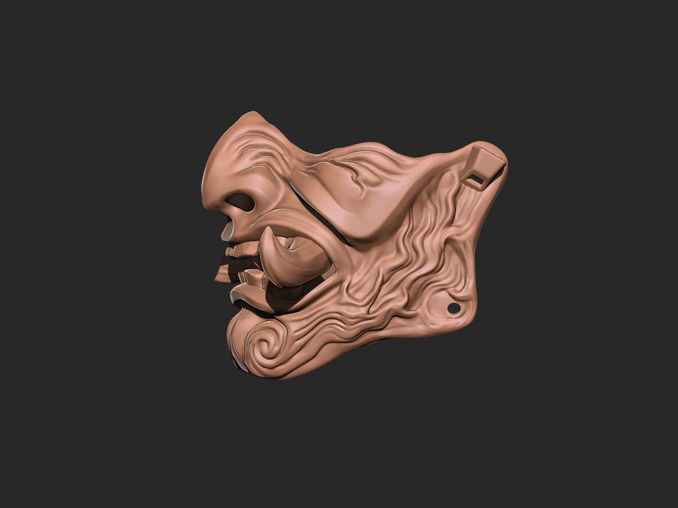 Upper Fangs Mask 3d print model