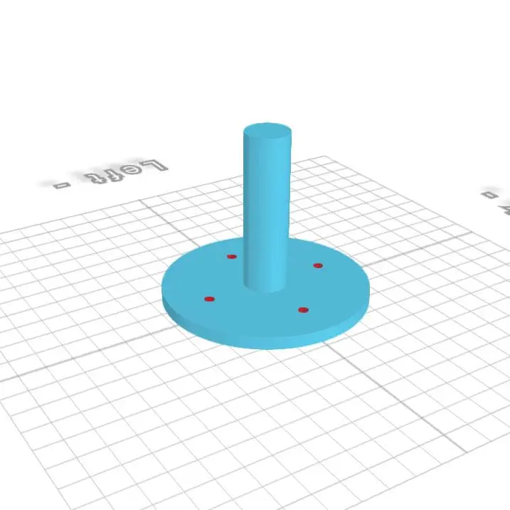 wall mount for 17mm pole frame kids area prototype