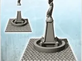 Urban statue with winged angel (3) - miniatures warhammer ta-2
