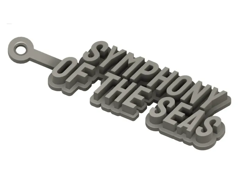 Royal Caribbean Symphony of the Seas Keychain / Keyring