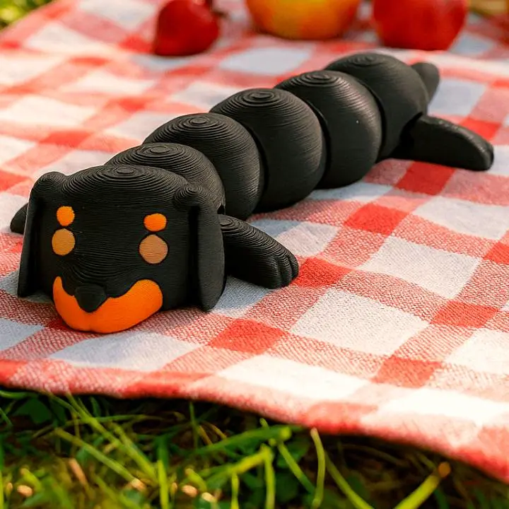 Articulated Sausage Dog – Dachsund Toy Figurine