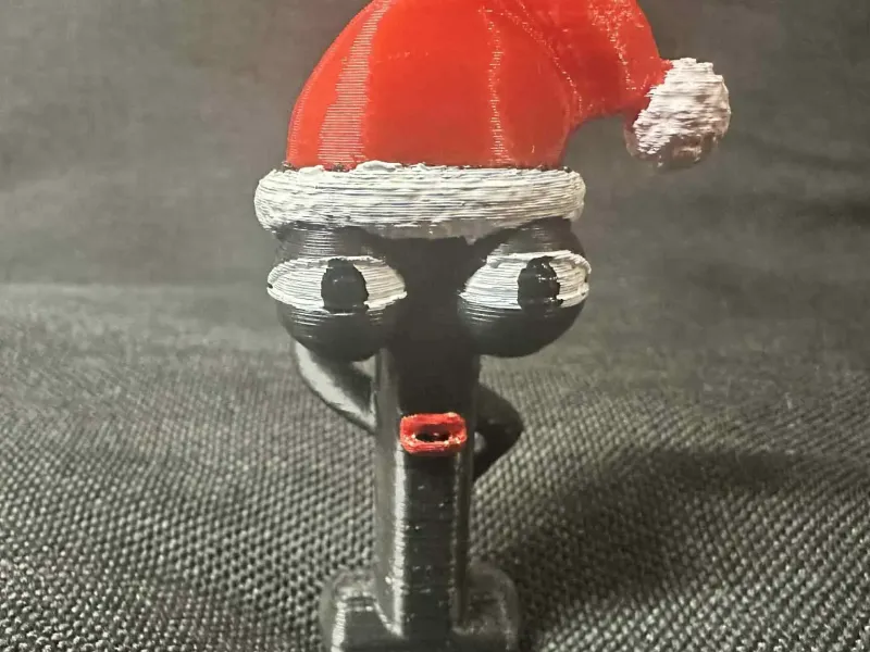 1 – Christmas Number One in Santa's Hat Figurine
