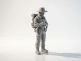 Explorer Navigating Adventurer Figurine 3D Printable-3