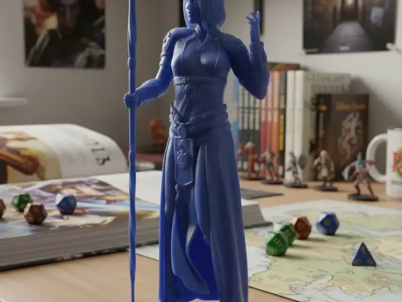 Female Wizard RPG Miniature