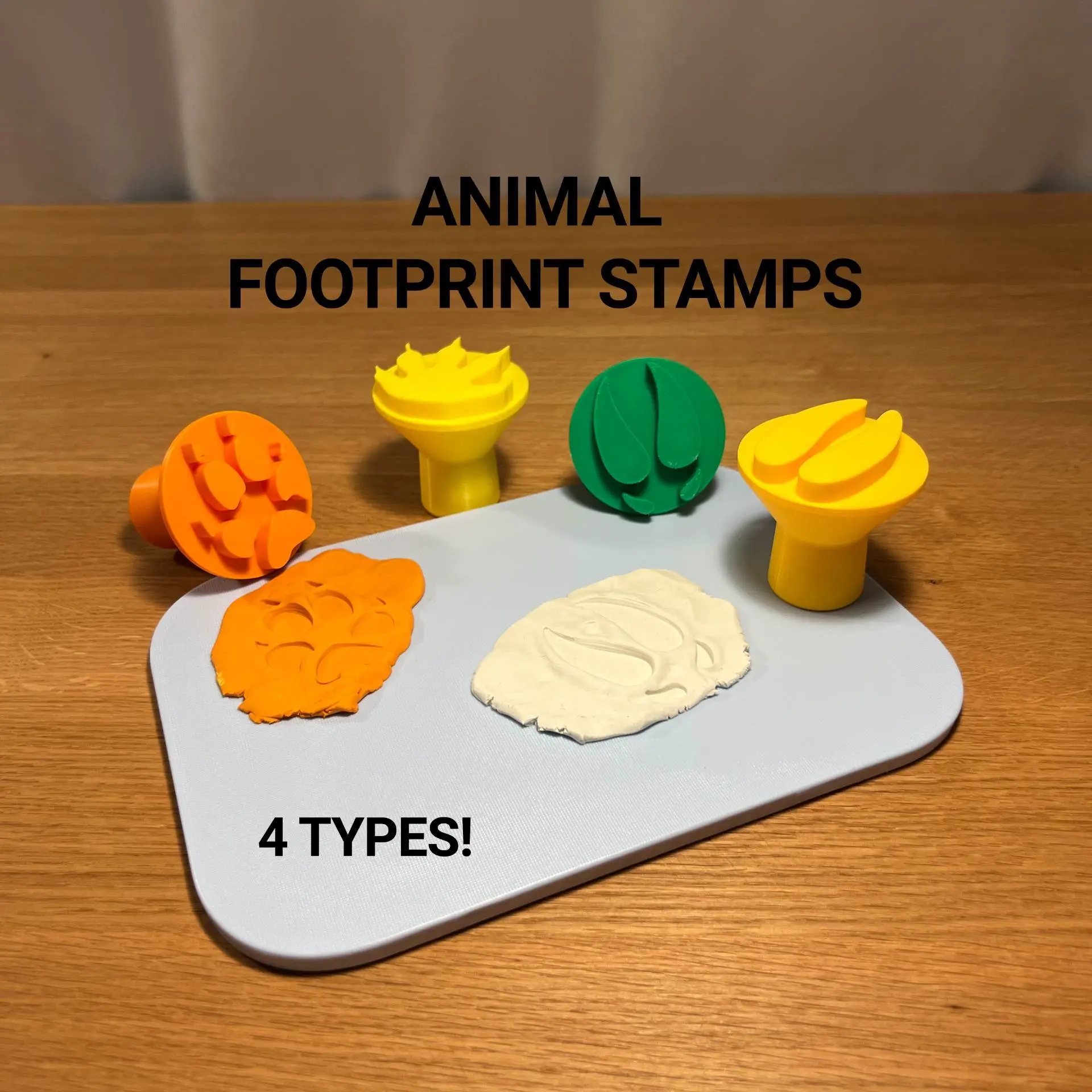 3D Printer Files | 3MF File | Animal Footprint Stamps