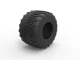 Monster Jam tire 23 Scale 1:25-1