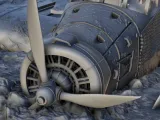 Airplane carcass of crashed Junkers Ju 52 '' Tante Ju ''-8