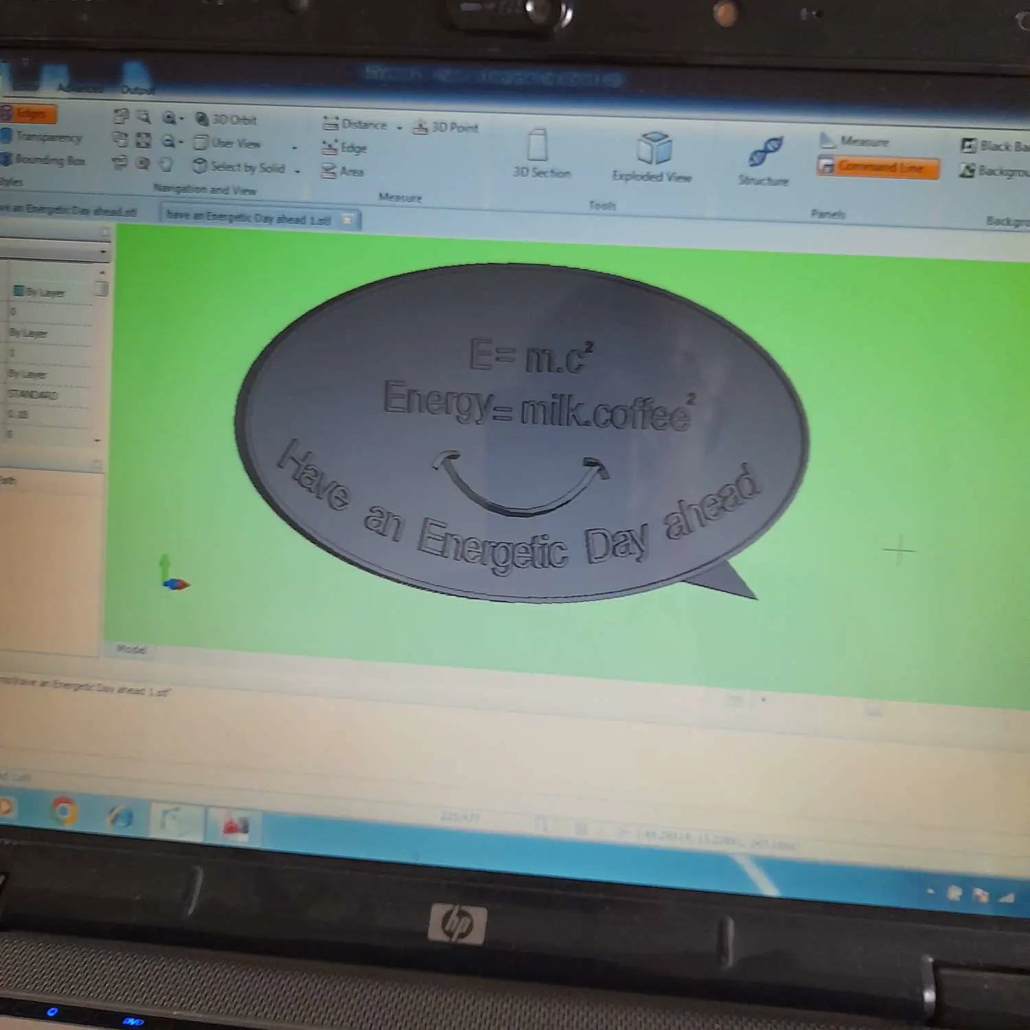 E=m.c'2 (m c square).