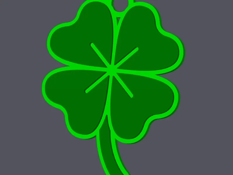 Four Clover - Keychain v2