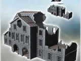 Large building with a zinc roof hewn stone base-0