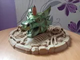 🐉 BackFlow Dragon Head Incense Burner with Skeleton Base💀-4