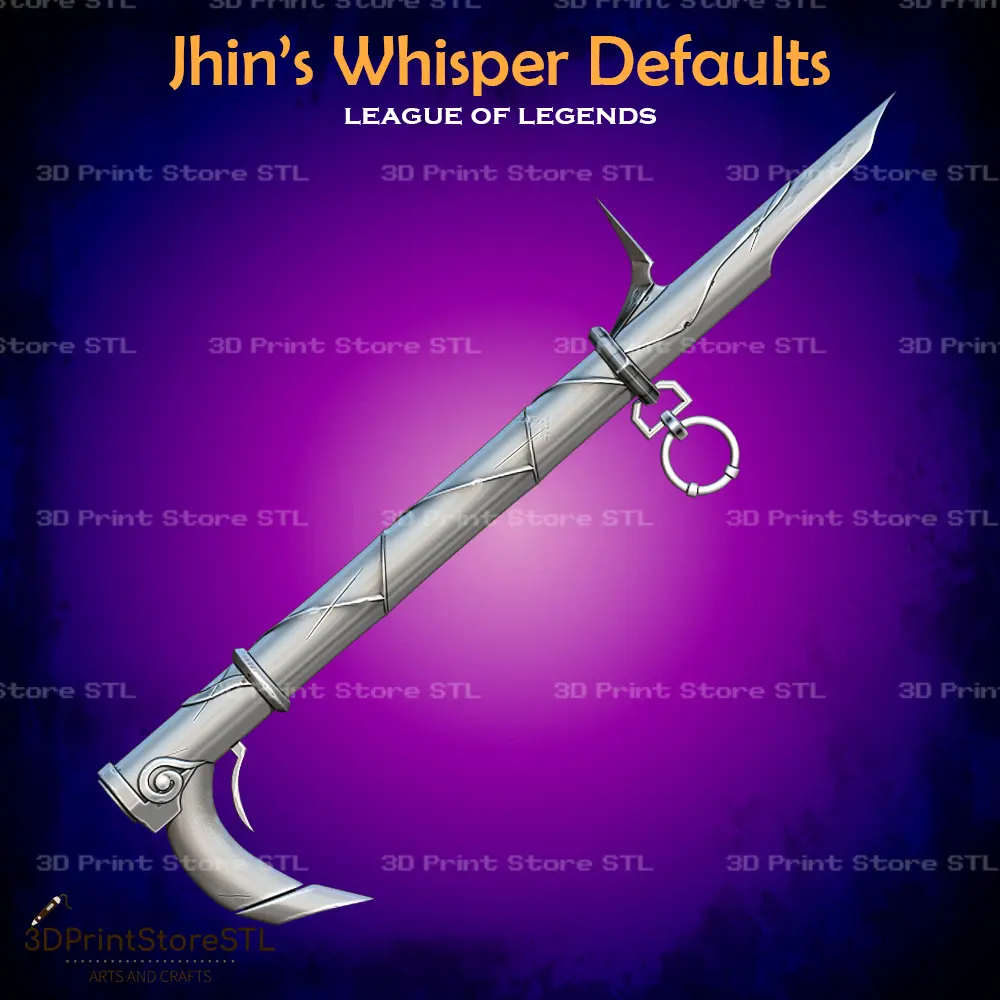Jhin High Noon Whisper Cosplay League of Legends - STL File
