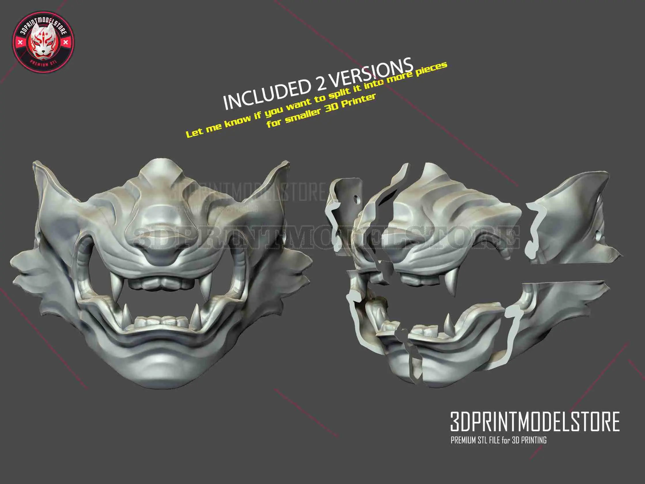 Wolf of Tsushima Mask - Japanese Oni Samurai Ghost Mask
