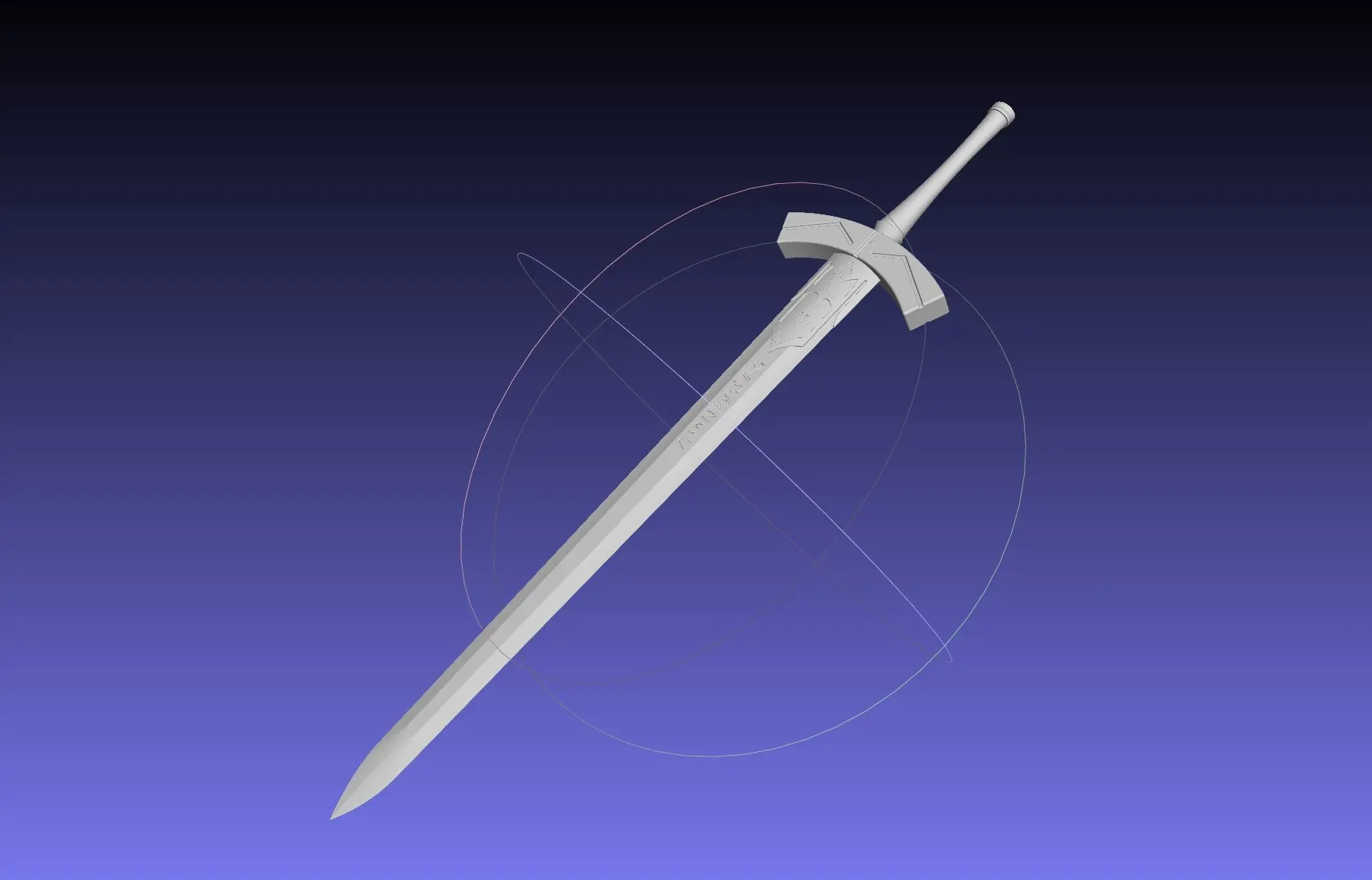 Fate Saber Excalibur Kılıcı Yazdırılabilir Montaj