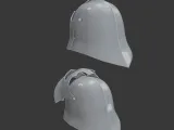 Opened Helmet & Basic Helmet – 3D Printable Models-2