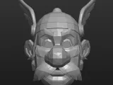 origami asterix head model-4