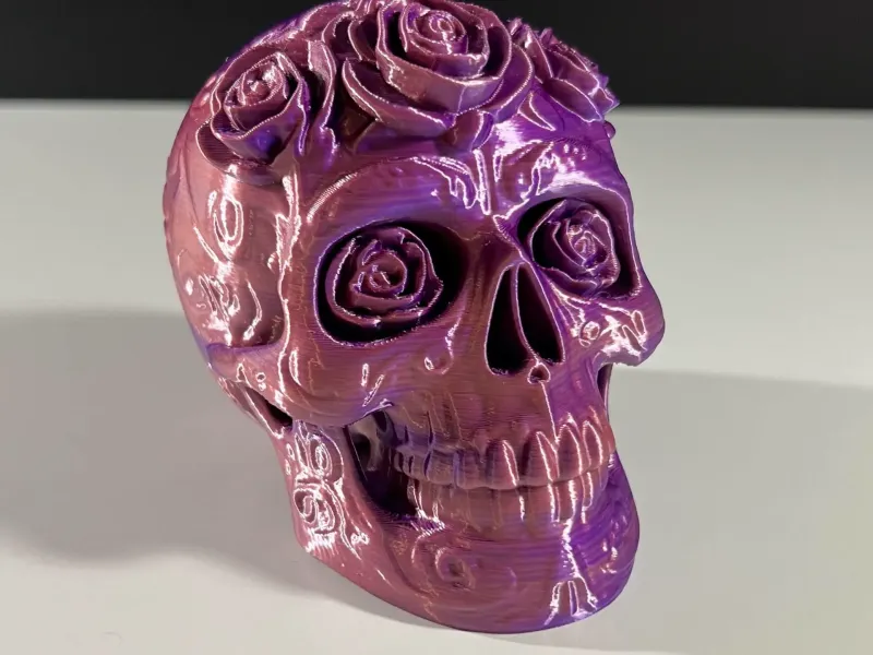 Teschio di Zucchero alle Rose