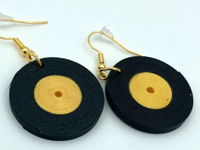 Pendientes Vinilo / Vynil Earrings