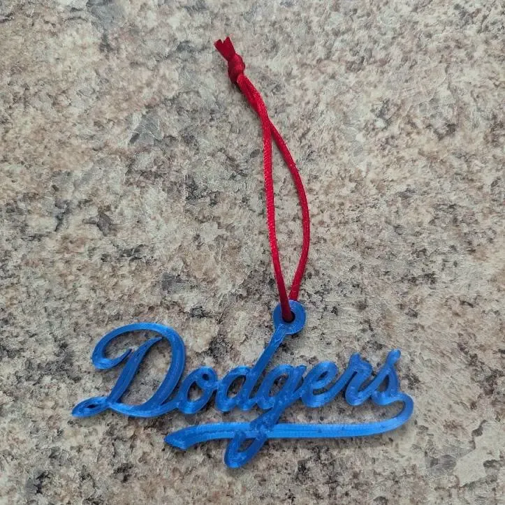 Los Angeles (LA) Dodgers Christmas Ornament