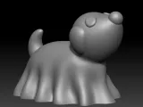 Knitted Ghost Dog-5