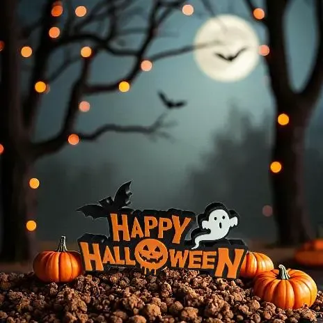 Letreiro 3D - Happy Halloween Decoração mesa