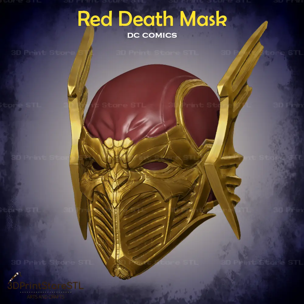 Red Death Batman Mask Cosplay DC Comics - STL File