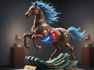 Mechanical new-year horse
