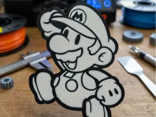 Super Mario Bross Llavero Paper