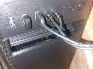 Air intake and storage box for small items. For computer cas