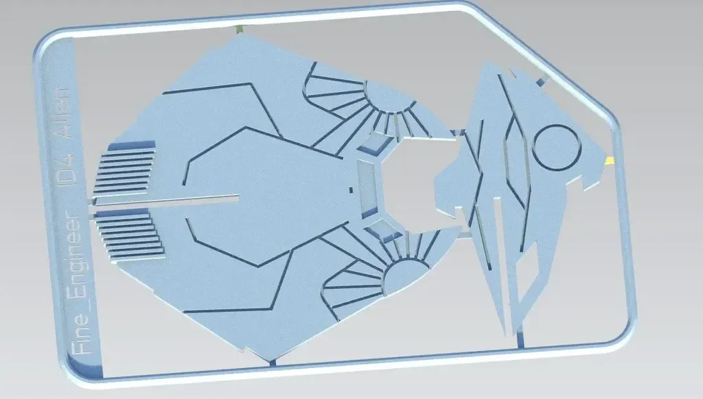 Alien interceptor id4 kit card