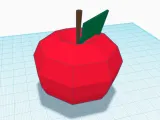 Low Poly Apple-0
