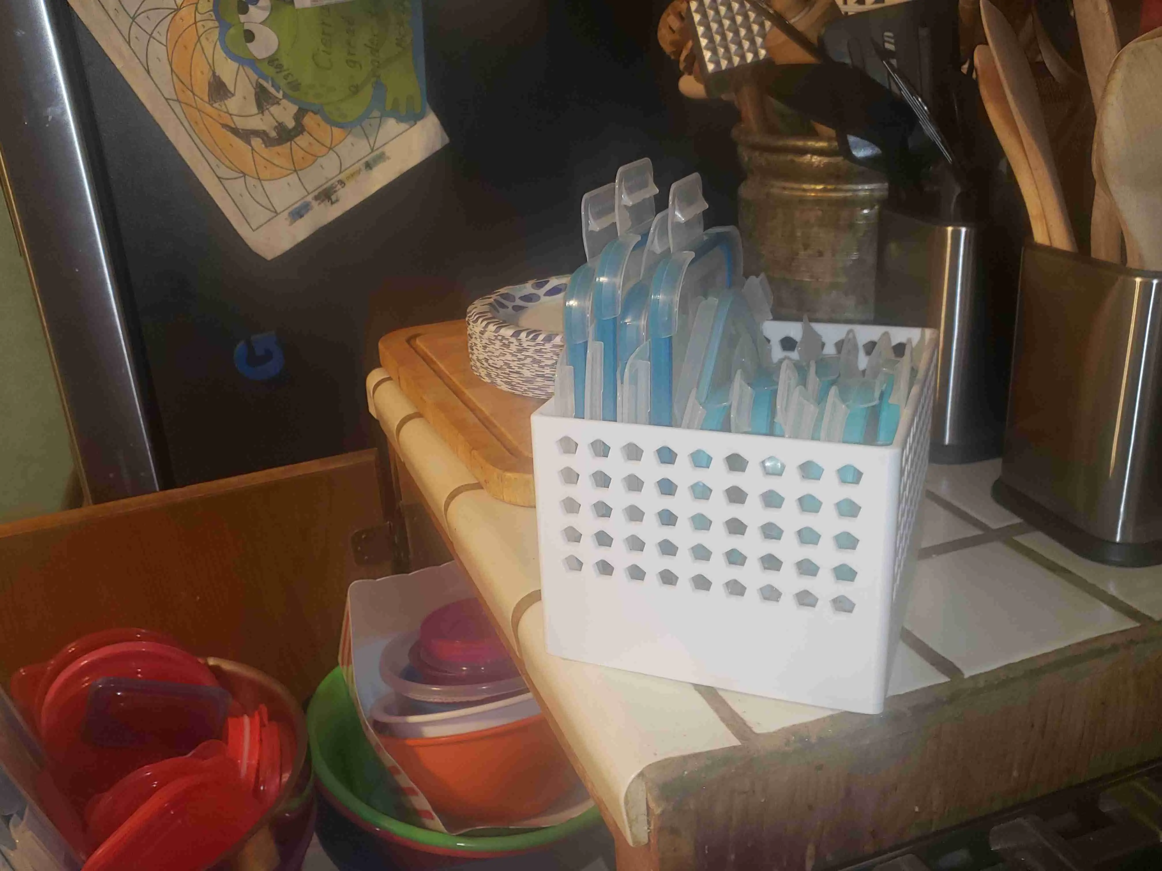 tall organizer basket