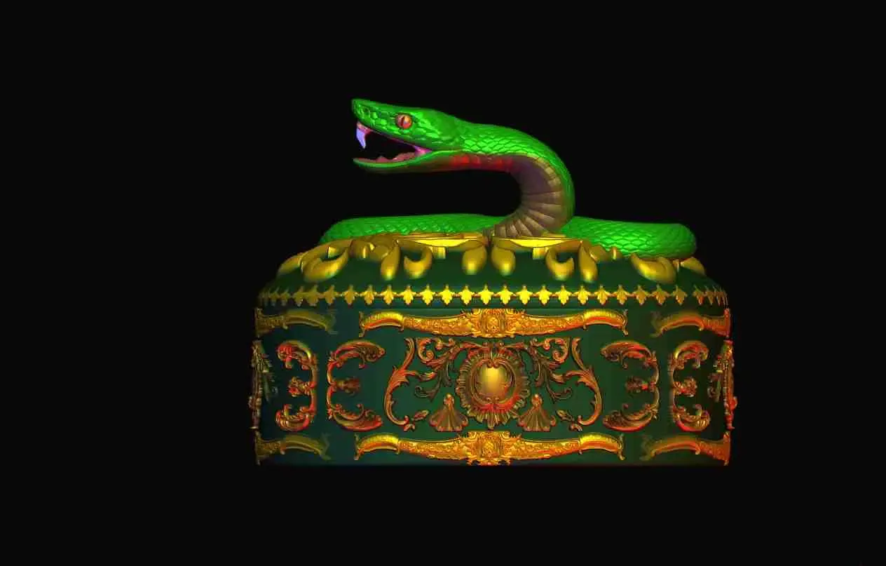Snake Oval Gift Storage Box