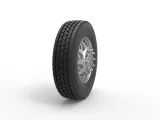Front custom wheel of semi truck V14 Scale 1:25-2