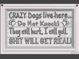 crazy dogs live here   sign-0