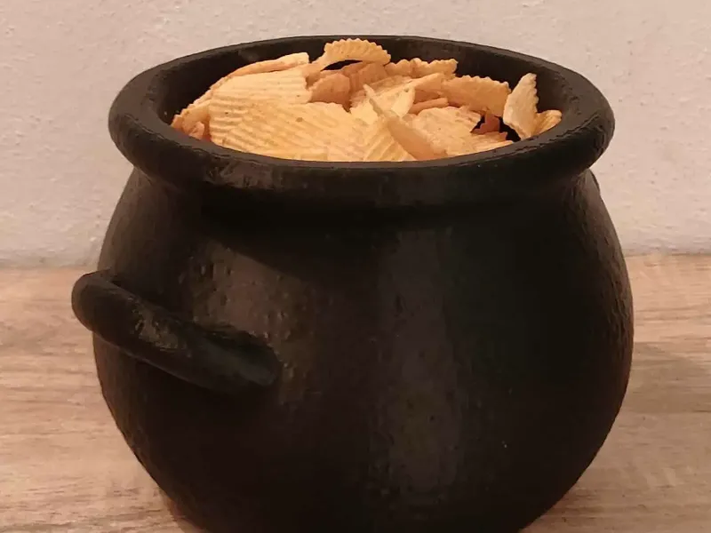 HEAD_CAULDRON_BOWL – Stackable Halloween Cauldron Snack Bowl