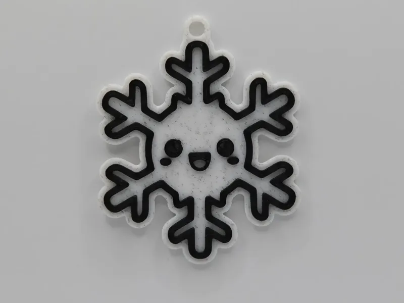 Cute Snow Slake Keychain