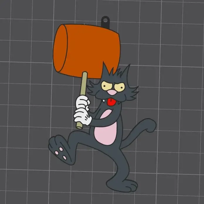 Daly (Scratchy) keychain - Tomy y Daly (Itchy & Scratchy) -