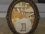 Easter Empty Tomb Layered Oval STL-0