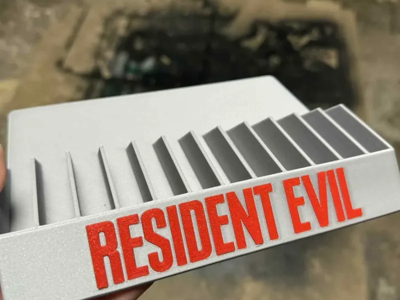 Ständer für 12 Resident Evil-Spiele PS5, PS4, PS3