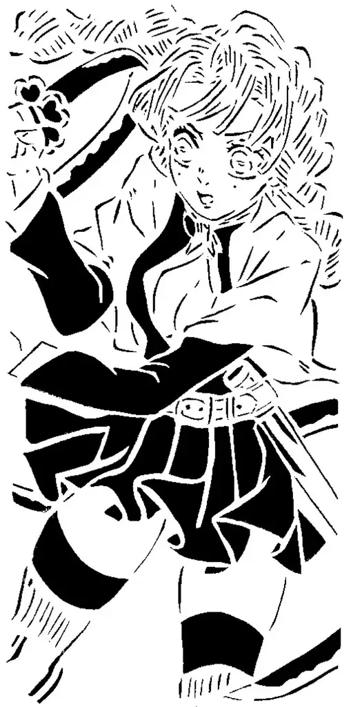 DS Mitsuri Kanroji stencil