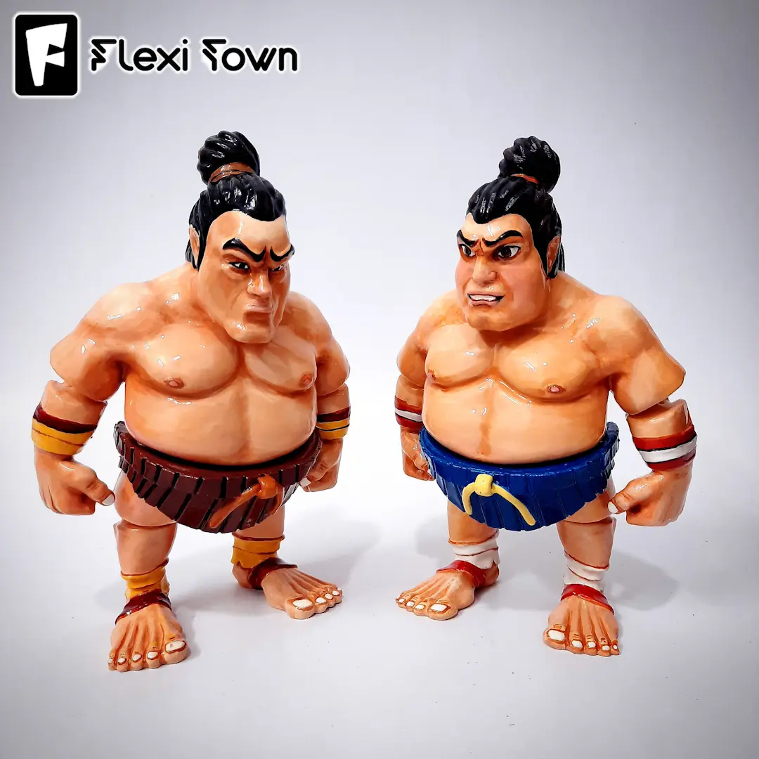 Flexi Print-in-Place Sumo Wrestlers