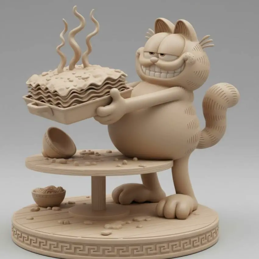 Garfeild Cad Model 3D Printer Files | 3MF File | Garfield | Creality Cloud