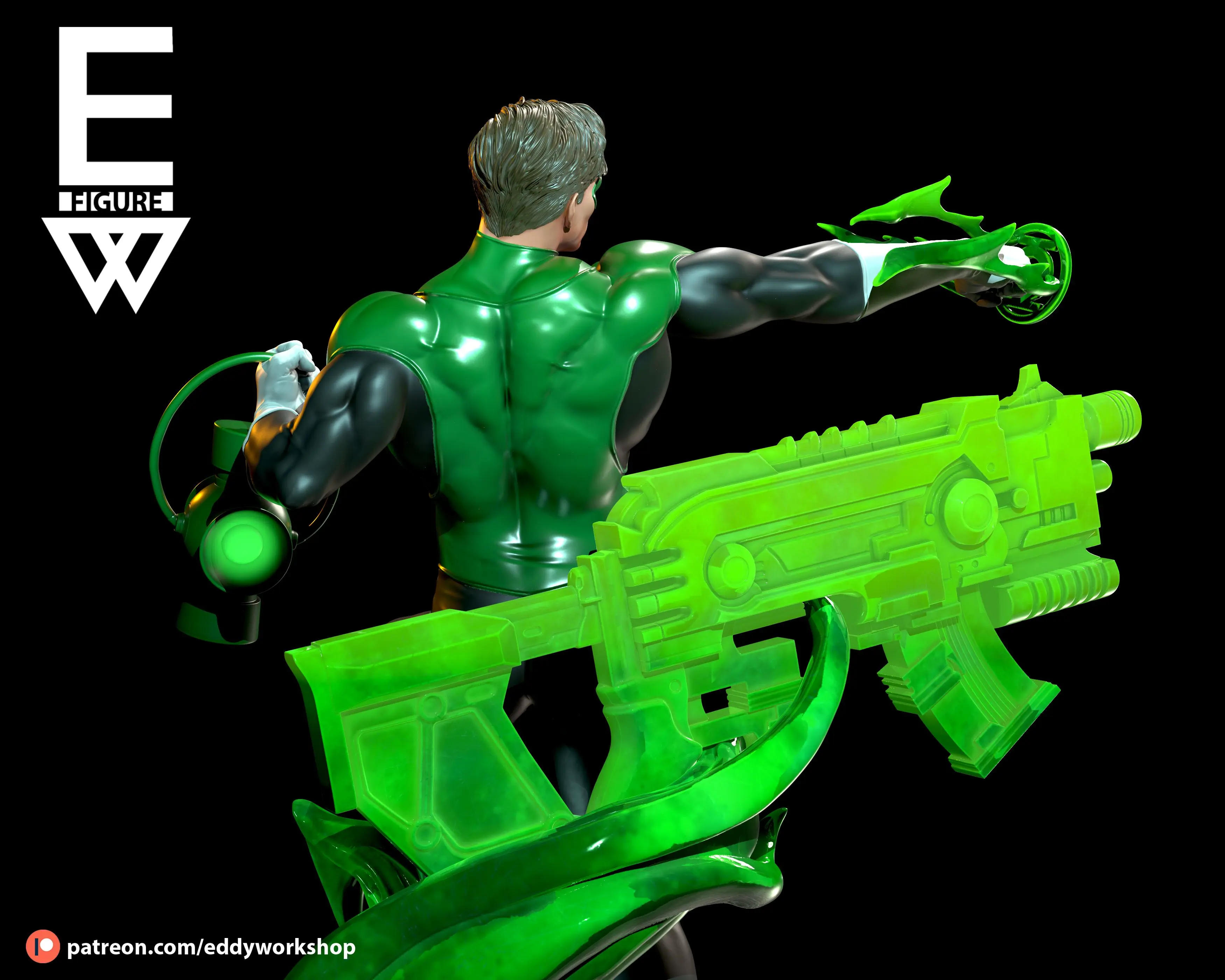 Lanterna Verde - 3D STL PRONTO PARA IMPRIMIR