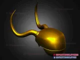 Classic Loki Helmet - Marvel Cosplay - Loki Tv Series-2