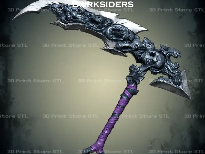 Death Chaos Fang Scythe Cosplay Darksiders - STL File