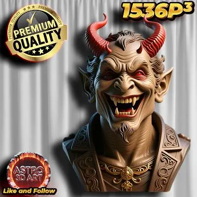 Devil  laughing Bust ❤️