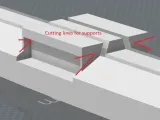 Bi-fold door top slider - 4" long for 3/4" rail-1