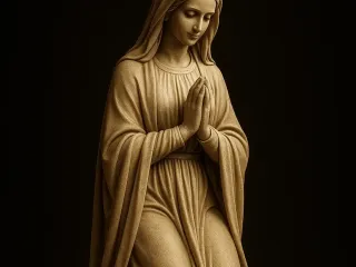 Santa Maria orando