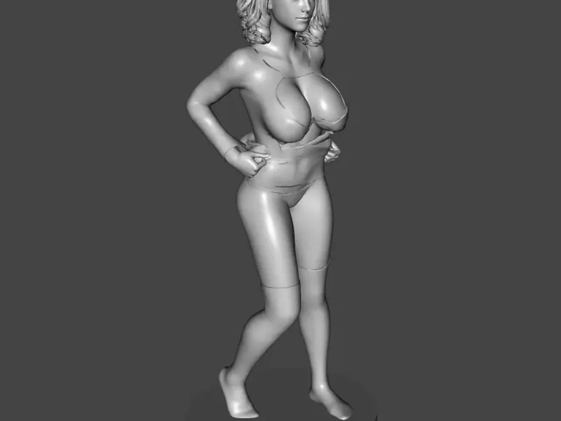 Undressing girl